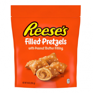 Reese's Filled Pretzels, Peanut Butter Pretzel Nuggets, 9oz Resealable Bag @ Amazon