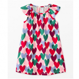 Hanna Andersson Kids Short Sleeve Nightgown 碎花裙