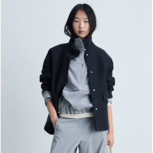 50% Off Turtleneck Wool Jacket @ MANGO UK