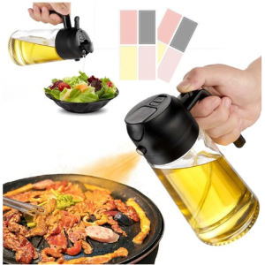 JULEHUI With Stickers 16oz Olive Oil Sprayer for Cooking - 470ml @ Amazon