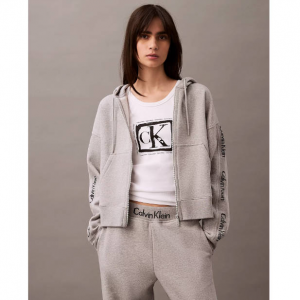 Calvin Klein Logo Tape 女士拉链卫衣