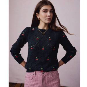 Boden Enid Embroidered 女士针织衫