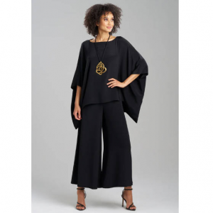 JOSIE NATORI Couture Silk Crepe Kimono 上衣