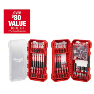 Milwaukee SHOCKWAVE Impact-Duty Alloy Steel Screw Driver Bit Set (100-Piece) @ Home Depot