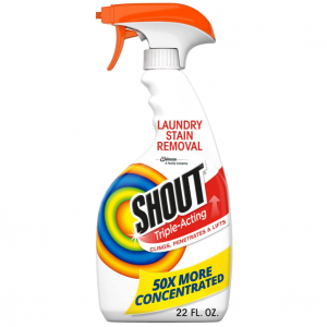 Shout Active Enzyme Laundry Stain Remover Spray - Prewash Spray 22oz @ Amazon