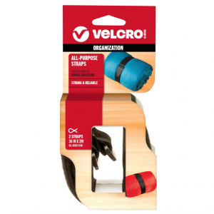 VELCRO Brand All-Purpose Straps | Strong & Reusable | Black, 36in x 2in | 2 Count @ Amazon