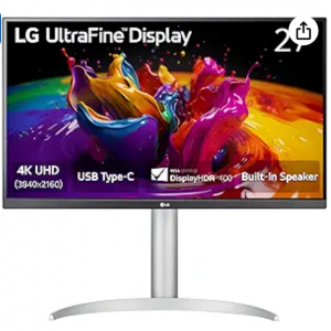 29% off LG 27UP850K-W 27-inch Ultrafine 4K UHD (3840 x 2160) IPS Computer Monitor @Amazon