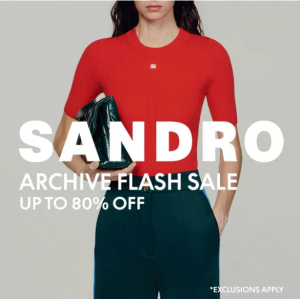 Up To 80% Off Archive Flash Sale @ Sandro CA