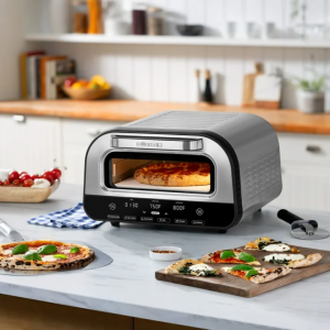 Gourmia Pizzeria Indoor Pizza Oven, with 6 Pizza Presets & Simple Touch Controls, Electric, New