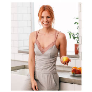 Pretty Polly Casual Comfort Vest - Grey Marl/Sugar Plum 吊带