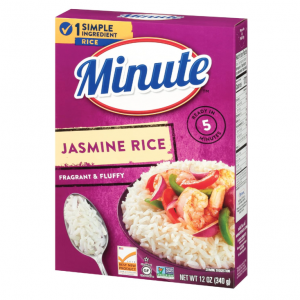 Minute Jasmine Rice, Instant Jasmine Rice for Quick Dinner Meals, 12 Ounce Box @ Amazon