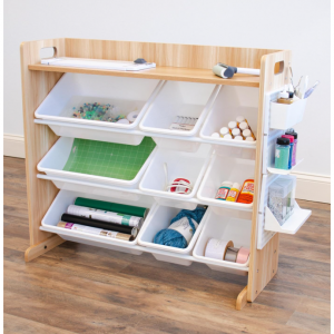 Humble Crew Crafts and Toy Storage Organizer with Top Shelf and 9 Removable Bins @ Amazon