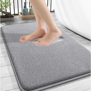 OLANLY Thick Memory Foam Bath Mat Rug 30x20 @ Amazon