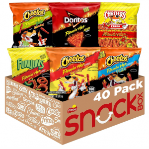 Frito Lay Flamin' Hot Mix, Variety Pack (Pack of 40) @ Amazon