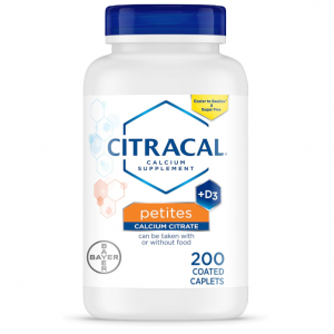 Citracal Petites, 400 mg Calcium Citrate, 200 Count @ Amazon