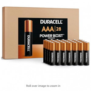 Duracell Coppertop AAA Batteries with Power Boost Ingredients, 28 Count @ Amazon