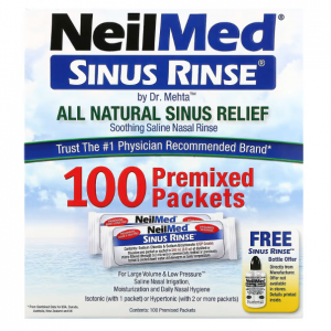 NeilMed, Sinus Rinse™ 全天然通鼻配方,预制洗鼻粉,100 袋装