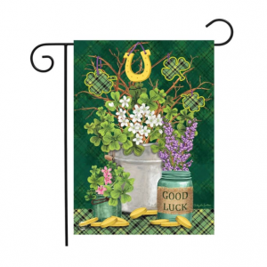Lucky Potted 三叶草花园旗帜