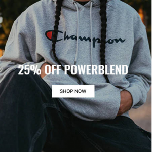 Champion USA官網 Powerblend係列衛衣褲促銷  