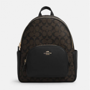 Coach Court Backpack In Signature Canvas