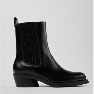 Camper Bonnie Black leather boots for women 切尔西靴