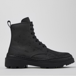 Camper Brutus Trek MICHELIN Gray and black leather boots for women 系带靴