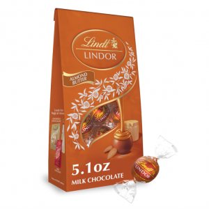 Lindt LINDOR Almond Butter Milk Chocolate Candy Truffles, 5.1 oz. Bag @ Amazon