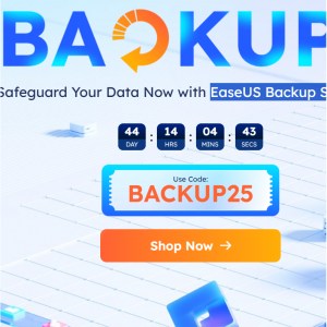 EaseUS Software 全場5折，易我科技，強大的數據恢複，備份，分區管理以及個人電腦工具
