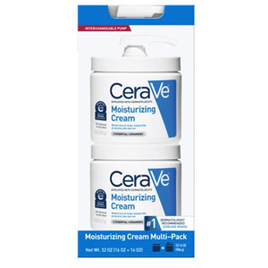 CeraVe Moisturizing Cream Interchangeable Multi-Pack, 16 oz Jar with Pump + 16 oz Jar @ Costco