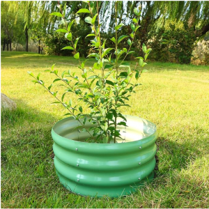 SnugNiture 2x2x1ft Round Galvanized Raised Garden Bed Kit Outdoor, Metal Planter Box @ Amazon