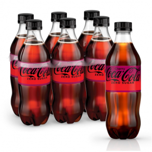 Cherry Coke Zero Sugar, Cherry Flavored Coca-Cola Diet Soda Soft Drink, 16.9 oz, 6 Pack @ Amazon