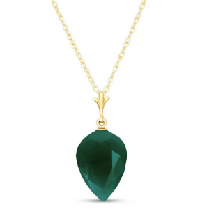 QP Jewellers Emerald Savannah Drop 吊坠项链