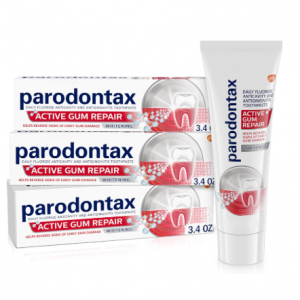 Parodontax Active Gum Repair Whitening Toothpaste for Bleeding Gums - 3x3.4 oz Tube @ Amazon