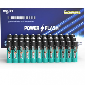 POWER FLASH 36 AAA Batteries, Battery Provide Long Lasting Power @ Amazon