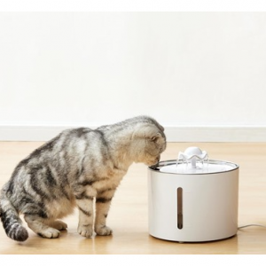 Amazon Basics - Pet Water Fountain with Stainless Steel Top, 3L ,White (3 Filters included) @ Woot