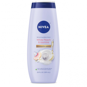 NIVEA White Peach and Jasmine Body Wash with Nourishing Serum, 20 Fl Oz @ Amazon 