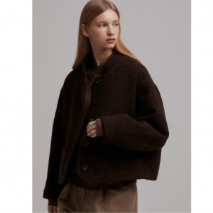 42% Off Largo Rough Half Coat_Brown @ W Concept