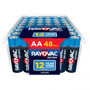 Rayovac High Energy AA Batteries (48 Pack), Double A Alkaline Batteries @ Amazon