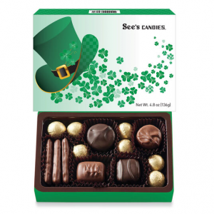 See's Candies 圣帕特里克节巧克力礼盒 4.8 oz