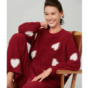 Aimer Crewneck Long Sleeve Pajama Set