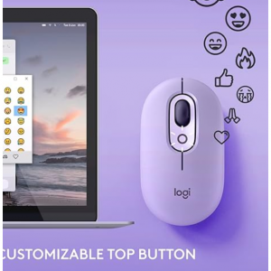 50% off Logitech POP Mouse, Wireless Mouse with Customizable Emojis @Amazon