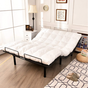 Giantex Zero Gravity Electric Adjustable Bed w/ Head and Foot Incline, Vibration Massage