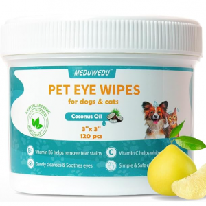 MEDUWEDU Eyes Wipes for Dogs & Cats 120 Counts @ Amazon