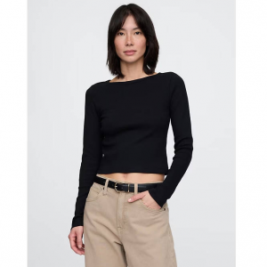 Gap Heavyweight Rib 女士长袖T恤