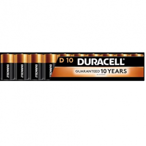 Duracell Coppertop D Batteries, 10 Count (Pack of 1) @ Amazon