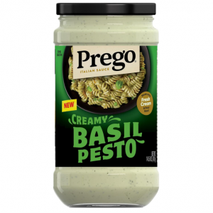 Prego Creamy Basil Pesto Pasta Sauce, 14.5 oz Jar @ Amazon