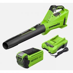 Greenworks 40V Cordless Leaf Blower 450CFM 120MPH with 2.5Ah Battery and Charger @ eBay US