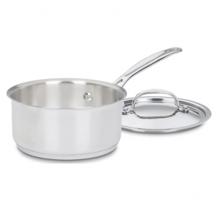 Cuisinart 1.5 Quart Saucepan w/Cover, Chef's Classic Stainless Steel Cookware Collection @ Amazon