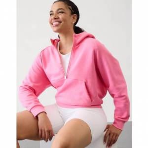 Athleta Easy 1/2拉链连帽卫衣