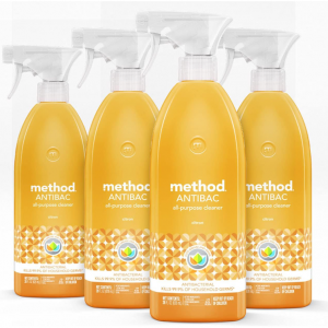 Method Antibacterial All-Purpose Cleaner Spray, Citron, 28 Fl Oz, (Pack of 4) @ Amazon